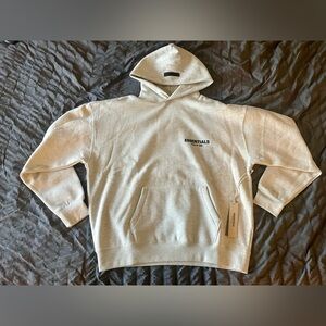Fear of God Essentials Light Grey Hoodie Medium